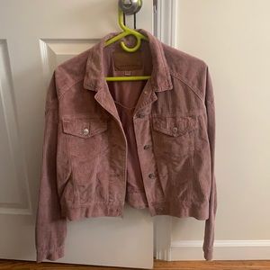 Cropped corduroy jacket